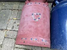 2 Colored Antique Dairy Milk Cream Cans ! - Photo 8