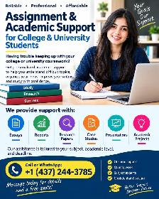 Assignment & Academic Support for College & University Students