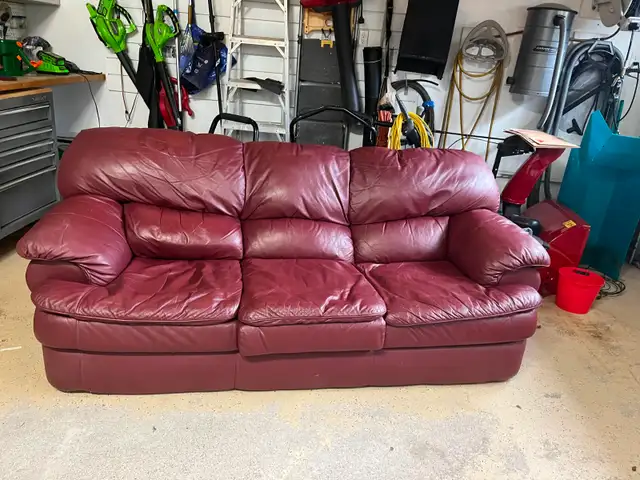 leather couch looking for new home.