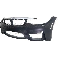 Bmw M4 2015-2020 Bumper Front Primed Ptm With Head Lamp Washer - Photo 3