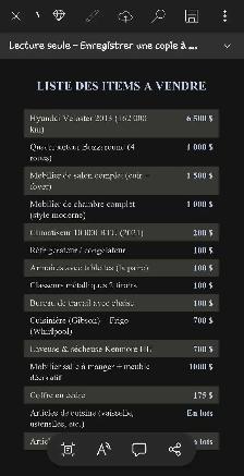 VENTE DE SUCCESSION