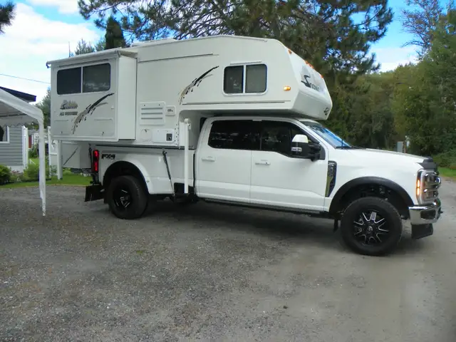 Slide in camper