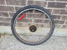 26' 7 speed back wheel with tire