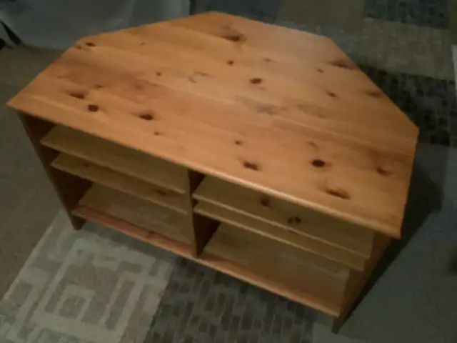 IKEA pine corner table for sale