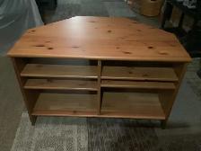 IKEA pine corner table for sale - Photo 2