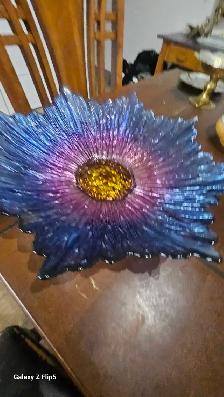 Gros plat/bol en forme de fleur pour mettre des fruits - Photo 3