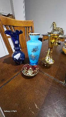Lot de très jolie Vase/Pot à fleurs en vitre