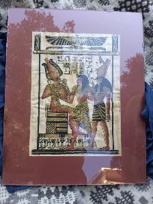 VIBRANT HAND-PAINTED EGYPTIAN PAPYRUS ART - Valley of the Kings - Photo 2