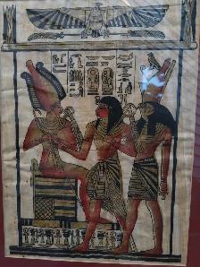 VIBRANT HAND-PAINTED EGYPTIAN PAPYRUS ART - Valley of the Kings - Photo 4