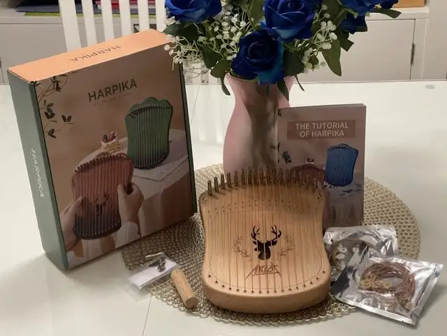 Harpe-lyre Harpika 17 touches | Renne creux