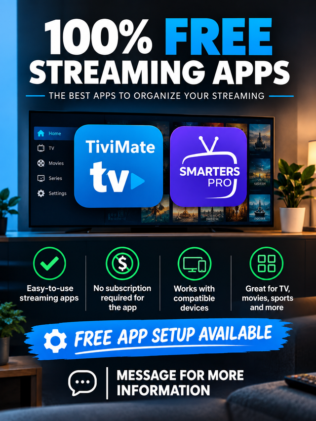 100% FREE STREAMING APPS
