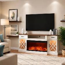 Brand New 70' Farmhouse Fireplace TV Stand Special $299