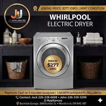 Whirlpool Duet Electric Dryer - Liquid Silver - with Warranty