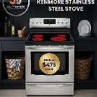 Kenmore Stainless Steel Electric Range - with Warranty