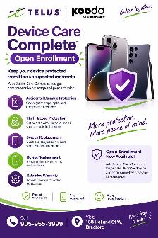 TELUS & Koodo Device Care Complete – Open Enrollment!