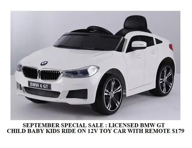 BMW GT 12V CHILD, BABY, KIDS RIDE ON SUV WITH REMOTE