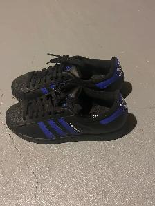 ⁩⁦adidas Superstar II Black / Blue - White size 8.5 $60 - Photo 3