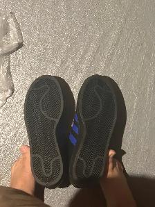 ⁩⁦adidas Superstar II Black / Blue - White size 8.5 $60 - Photo 5