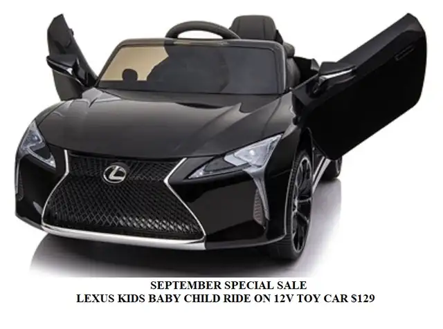 LEXUS KIDS, BABY, CHILD RIDE ON 12V CAR WITH REMOTE