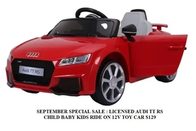 AUDI TT RS CHILD, BABY, KIDS RIDE ON 12V CAR WITH REMOTE
