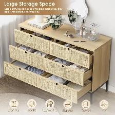 Brand New 6-Drawer Rattan Dresser Special Selling at $199 - Photo 4