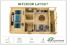 Nebraska Lofted – 960 sq’ Prefabricated Cabin/Home Package - Photo 4