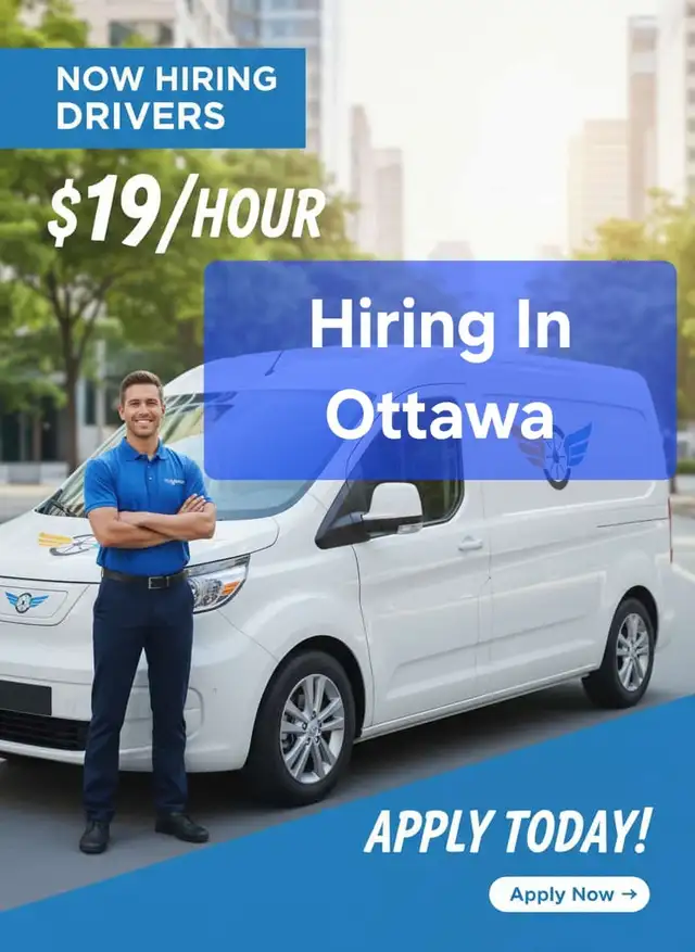 OTTAWA DRIVERS , GOOD NEWS! WE'RE HIRING IMMEDIATELY