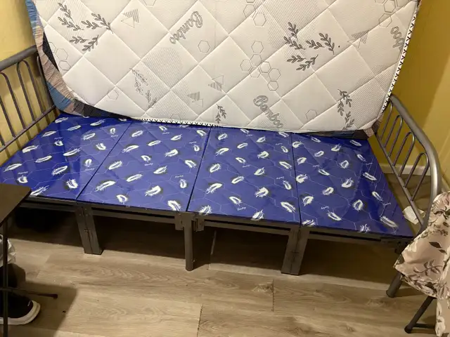 folding bed and mattress