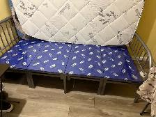 folding bed and mattress