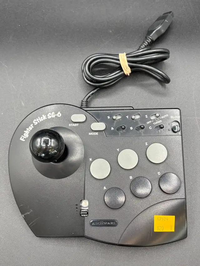 Asciiware Fighter Stick SG-6 Sega Genesis Flightstick Controller