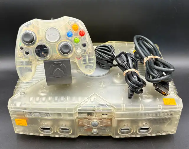 Refurbished Limited Edition Crystal XBOX Complete with Remote