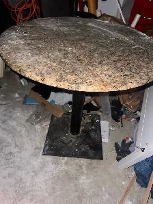 Round Table Stone Top 30 inch $40