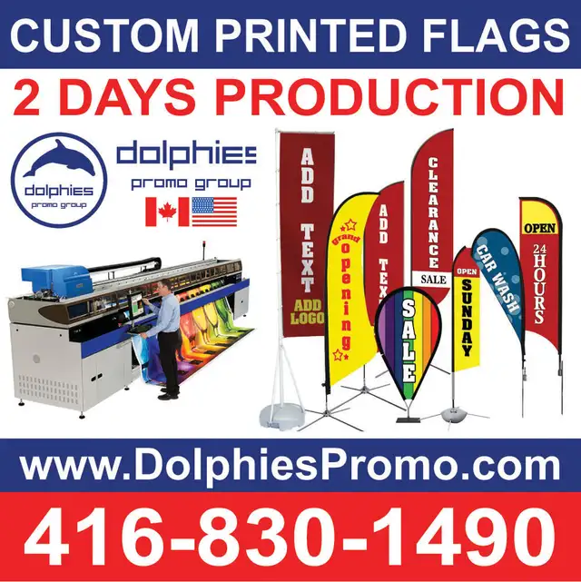 9ft Feather Teardrop Double Sided Flag Custom Printed Flags