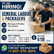 General labour-Hiring now