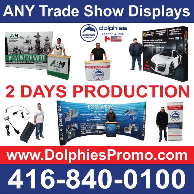 8ft and 10ft Trade Show Display Exhibits Expo Fabric Displays