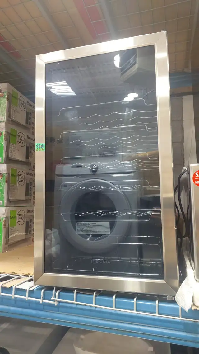 Beverage Cooler - Insignia 3.3 Cu.Ft. 29 Bottles NS-WC29SS3-C SS