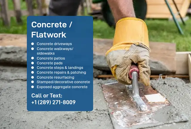Concrete Work – New Surfaces, Repairs & Resurfacing