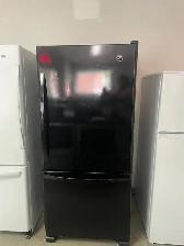 Réfrigérateur noir glacé 29'' congélateur en bas Kenmore