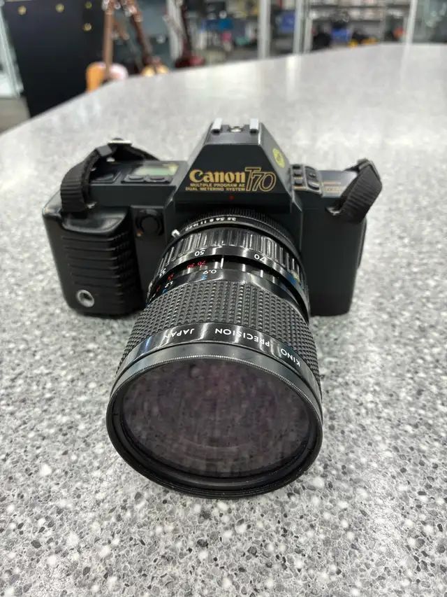 Canon T70 SLR Camera w/ Kiron 28-70 Macro Lens