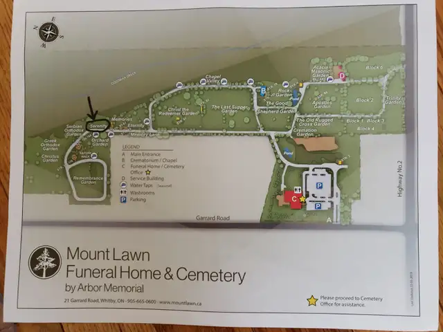 Whitby Mount Lawn Burial Plots
