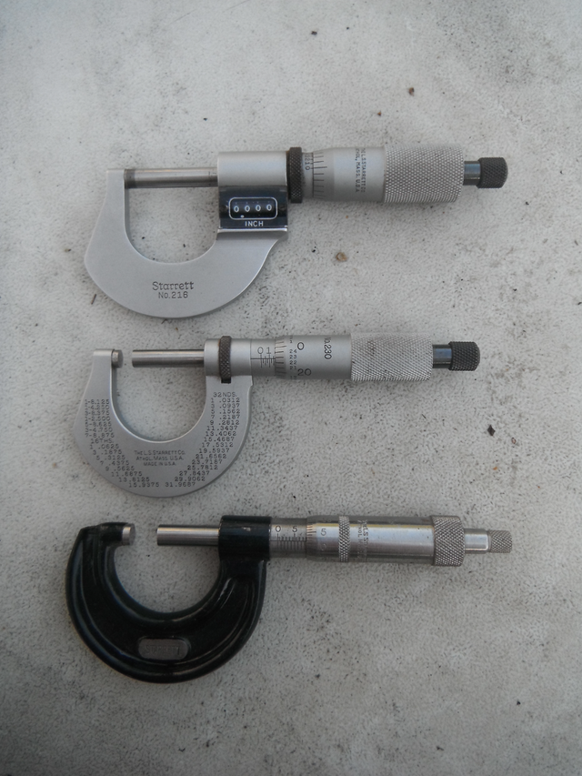 Starrett micrometer