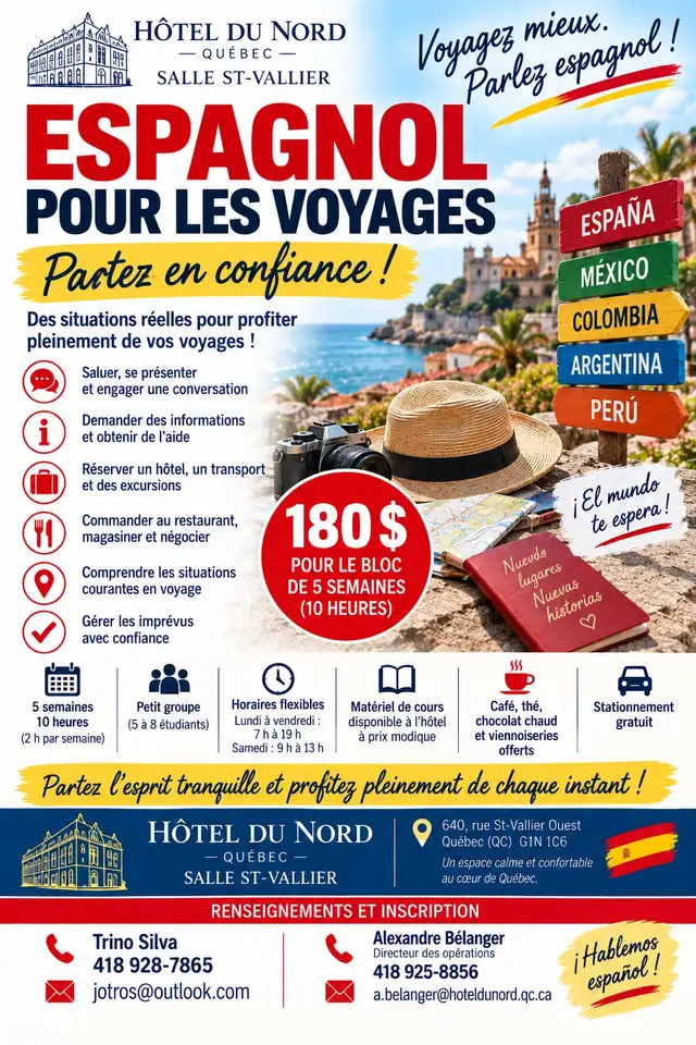 ESPAGNOL POUR LES VOYAGES