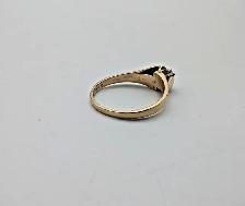 (B6196) Ring Yellow Gold 14k With Diamonds 3.2 Grams Size 8.75 - Photo 2