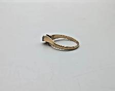 (B6196) Ring Yellow Gold 14k With Diamonds 3.2 Grams Size 8.75 - Photo 3