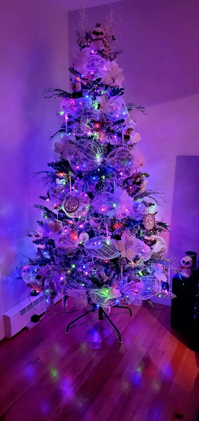 Flocked Christmas Tree