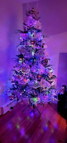 Flocked Christmas Tree