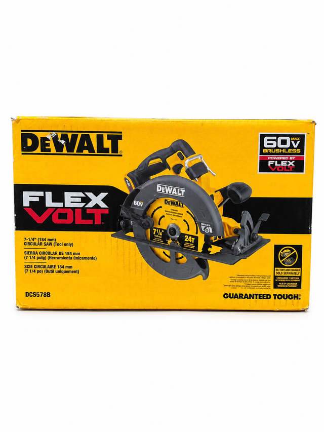 Flexvolt 60V Brushless 7-1/4'' Cordless Circular Saw w/ Brake
