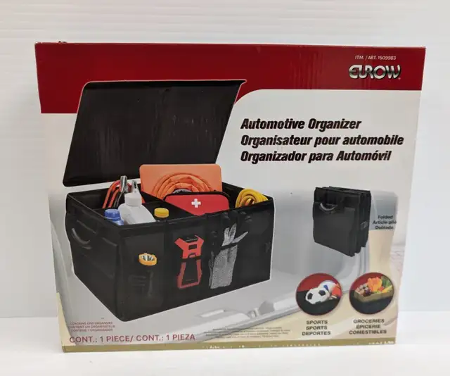 (B5954) Eurow Collapsible Car Trunk Organizer