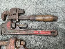 Set of 3 Vintage Pipe Wrenches ! - Photo 4