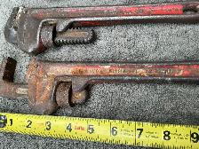 Set of 3 Vintage Pipe Wrenches ! - Photo 6